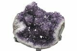 High Quality Amethyst Geode With Metal Stand - Excellent Price #233912-1